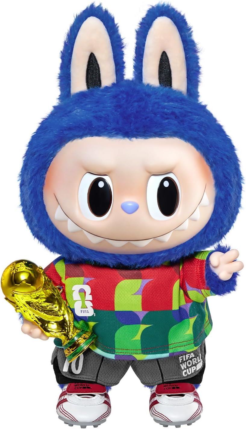Mundial FIFA 2026 Big Labubu con Copa Mundial POP MART Edición Especial Coleccionable